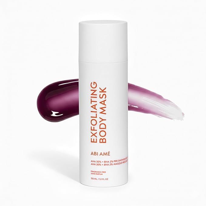 Chemical Body Exfoliator with 30% AHA & 2% BHA – Pre-Shower Body Mask for Smooth, Skin, Glycolic Acid & Salicylic Acid Formula, Body Exfoliant for Dead Skin Removal, body scrub alternative 150 ml