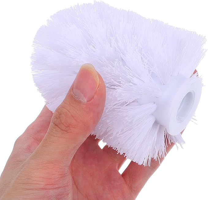 10pcs Toilet Brush Heads Replacement with Stiff Bristles Heavy Duty Plastic Toilet Bowl Cleaning Refills Compatible with Handles for Efficient Bathroom Deep Cleaning