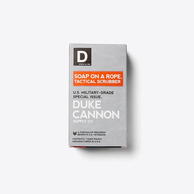 Duke Cannon Tactical Scrubber Soap Pouch - U.S. Military-Grade, Coarse and Soft Mesh, 550 Paracord, Shower Hygiene Essential for Men's Bar Soap - 4 Pack