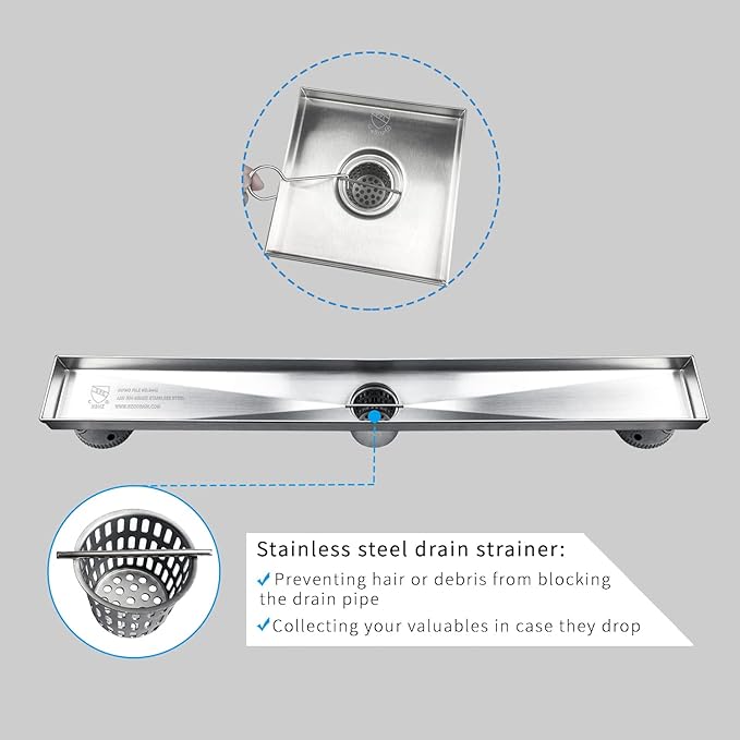 Neodrain 2PCS Hair Catchers Shower Drain Hair and Debris Strainer Only Fit Neodrain Shower Drains, Hair Trap,with Lifting Hook