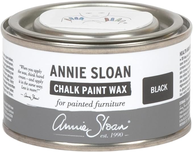Annie Sloan Chalk Paint® Wax (120 mL, Black) - Protective Furniture Wax for Paintwork | Seals, Softens & Enhances Hand-Painted Finishes