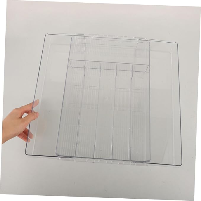 Expandable Cutlery Tray Dividers Acrylic Organizer for Silverware Storage Kitchen Medium Compartment Holder for Forks Spoons and Utensils