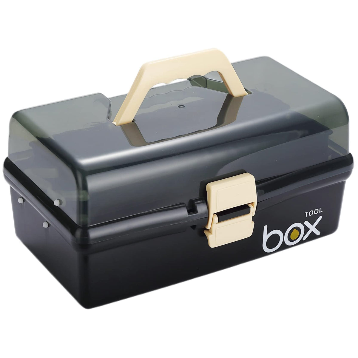 Kinsorcai 12'' Three-Layer Clear Plastic Storage Box/Tool - Image 1