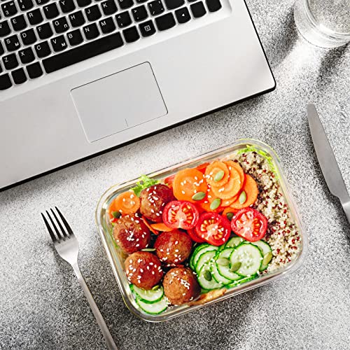 M MCIRCO 24 Piece Glass Food Storage Containers with Lids,Gray - Image 6