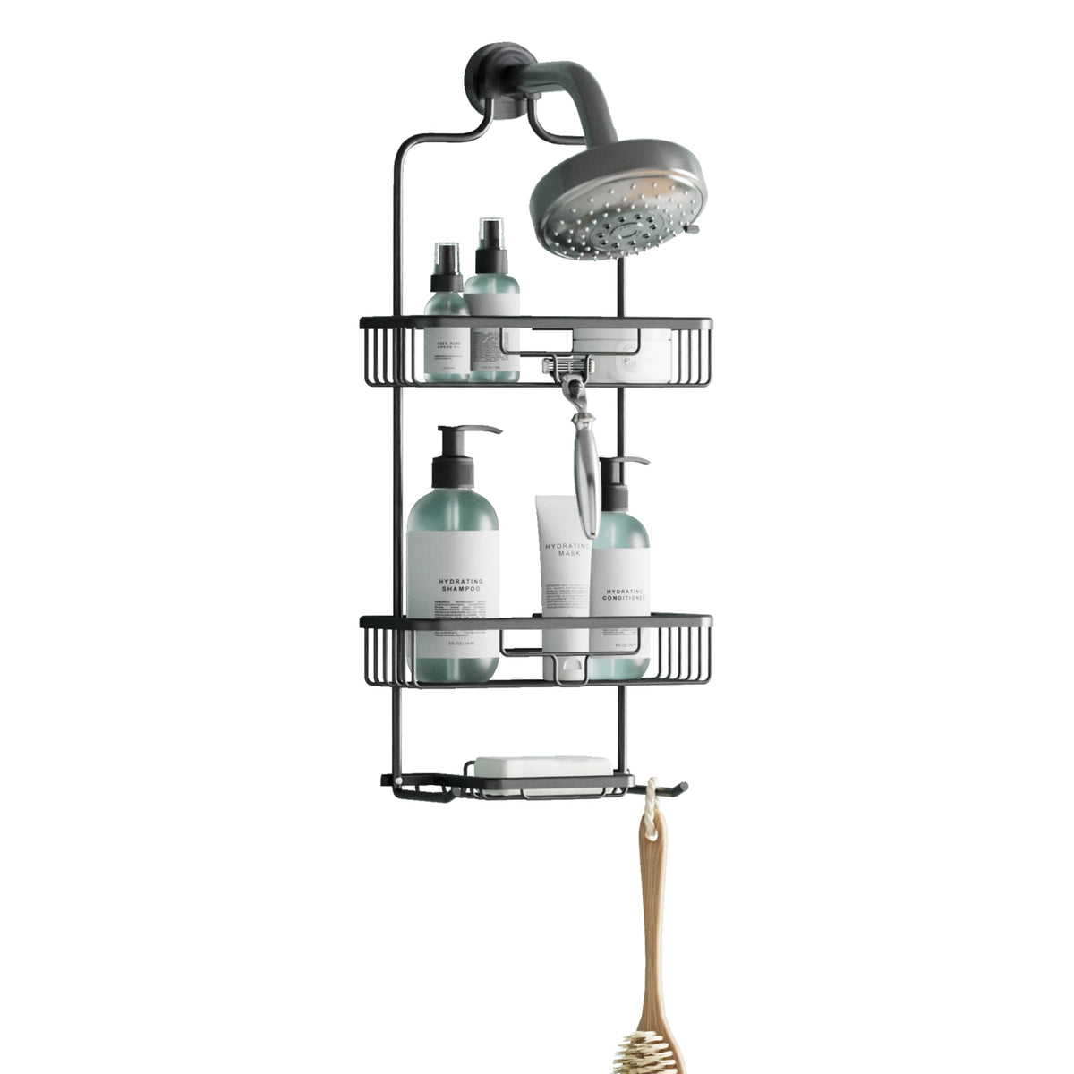 Zenna Home Rustproof Hanging Shower Caddy, Over the | All Products - Image 1