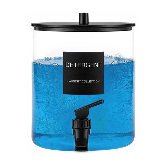 1 Gallon Glass Laundry Detergent Dispenser with Spigot - Image 1