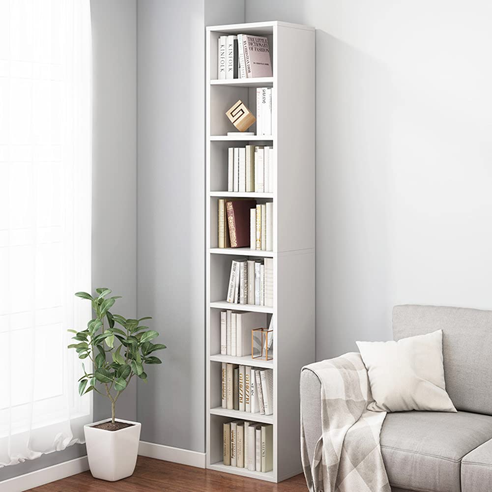 IOTXY Small Narrow Corner Bookcase - 71" Tall Gap Storage - Image 1