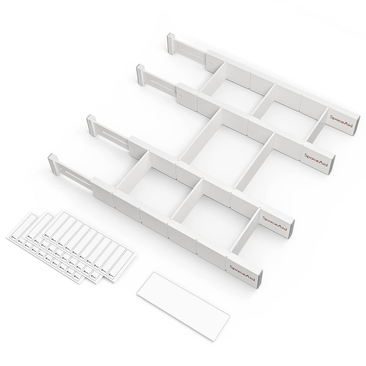 SpaceAid Bamboo Drawer Dividers with Inserts and Lab | All Products - Image 1