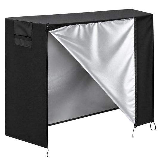 600D Heavy Duty Waterproof Firewood Racks Cover 4Ft Outdoor - Image 1