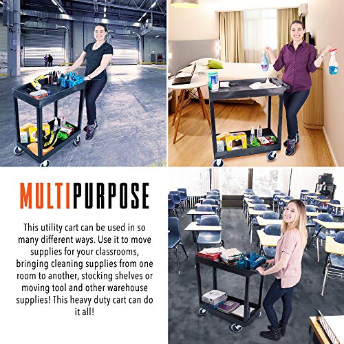 Stand Steady Tubstr 2 Shelf Utility Cart Supports Up to 250 lbs - Image 5