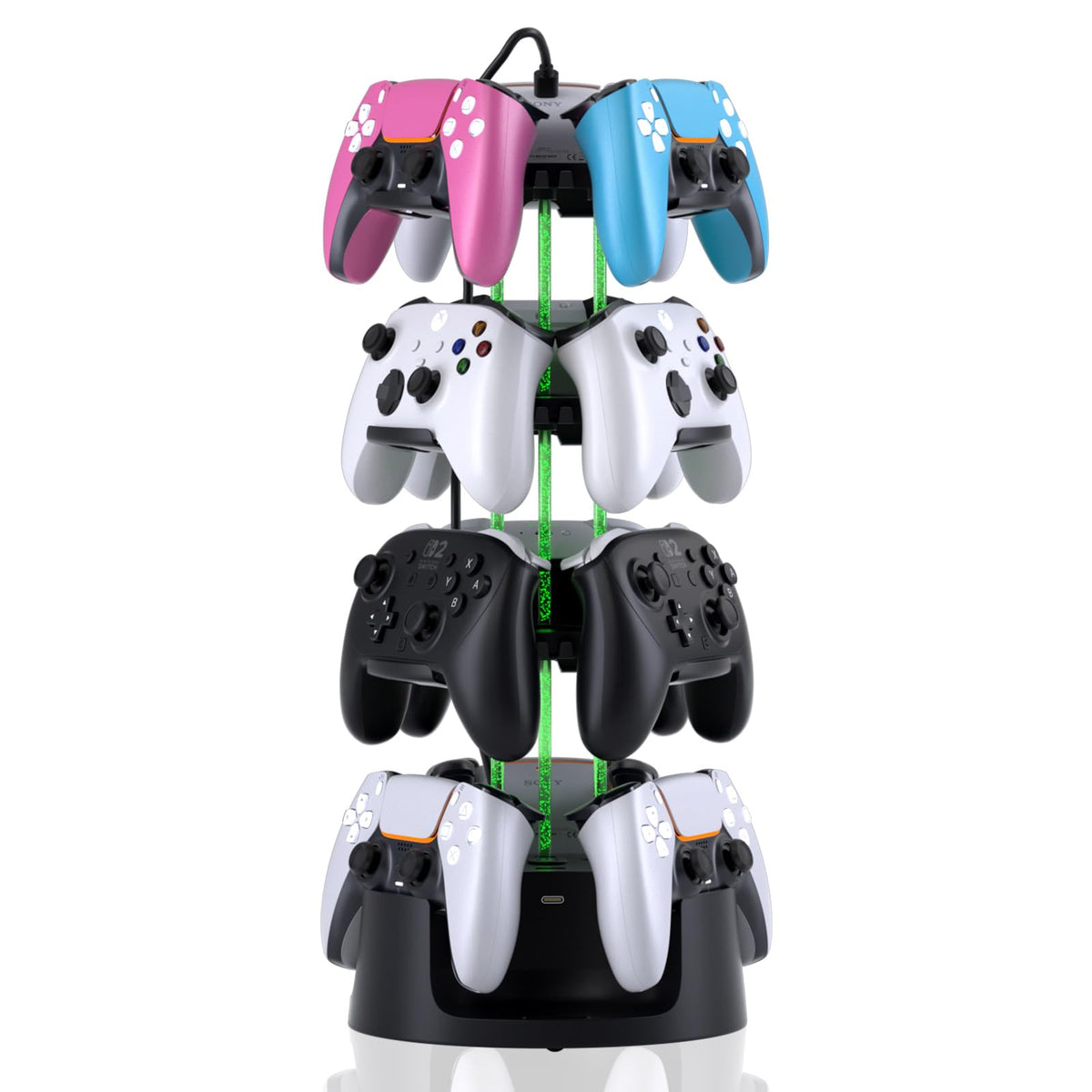 RGB Controller Holder Stand, 12 Controller Tower - Image 1