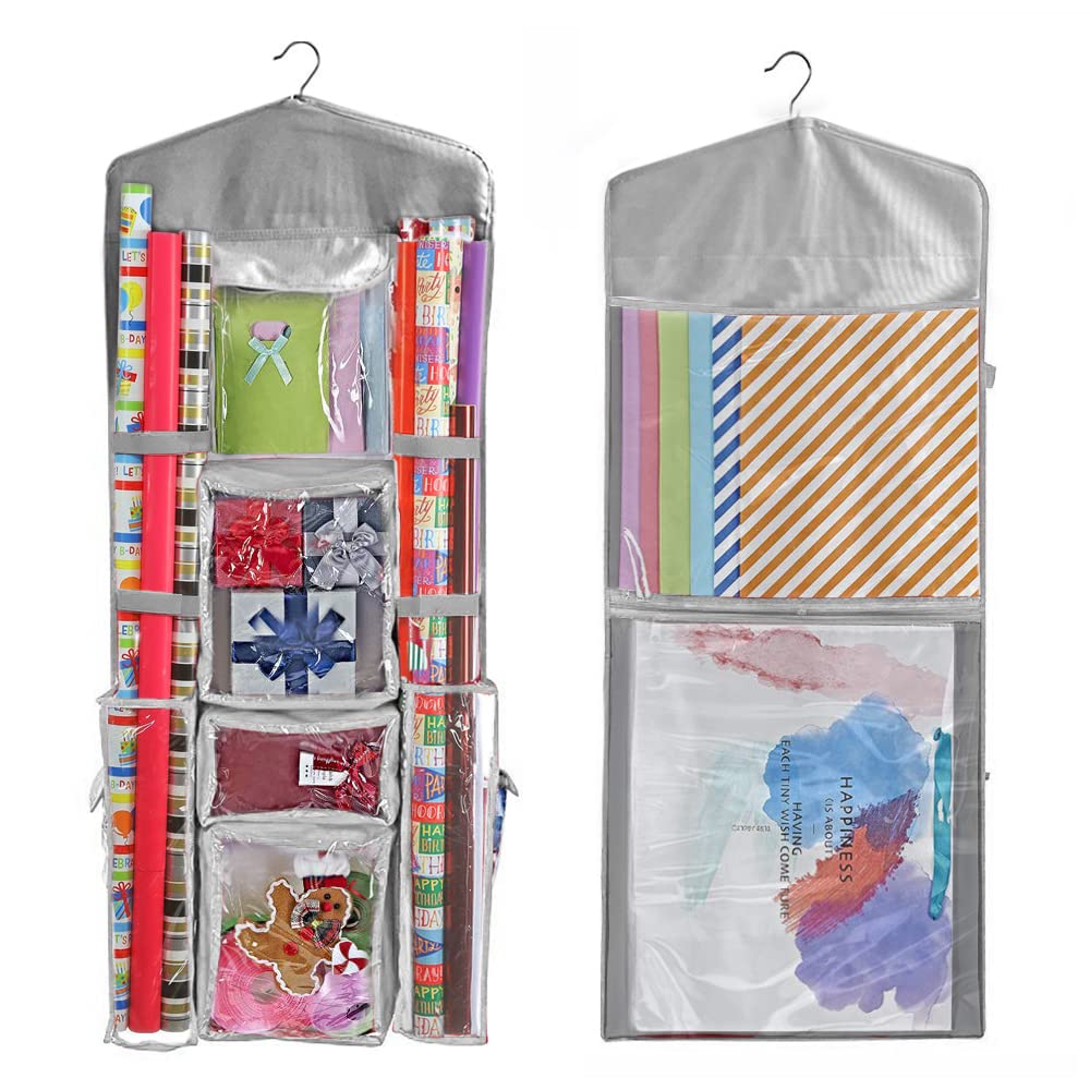 Wrapping Paper Storage Hanging Over the Door Wrapping - Image 1