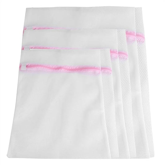 Zipped Lingerie Washing Bag Laundry Machine Mesh Clothes Socks Bra Underwear Bags Washing Machine Appliances for Home Use(Fine mesh30*40cm)