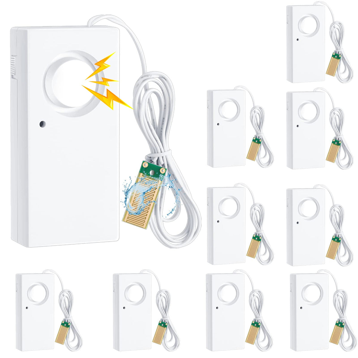 Hoteam 5 Pcs Water Sensor Alarm Leak Detector 120db Water - Image 1
