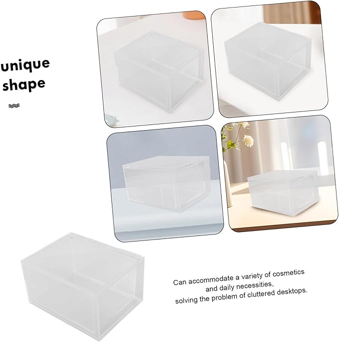 3pcs Stackable Drawer Organizer for Makeup Acrylic Storage Bins for Versatile Sundries Holder for Clean and Easy Access