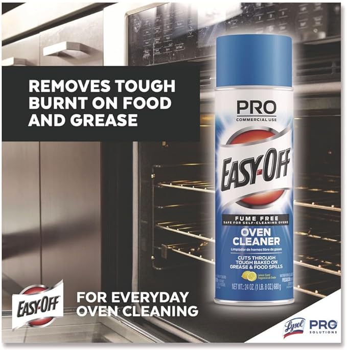 Fume Free Max Oven Cleaner, Foam, Lemon, 24 Oz Aerosol Spray, 6/carton