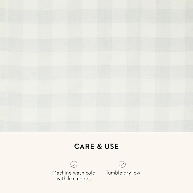 MACKENZIE-CHILDS Linen Dish Towel, Decorative Kitchen Towel, Gray Check