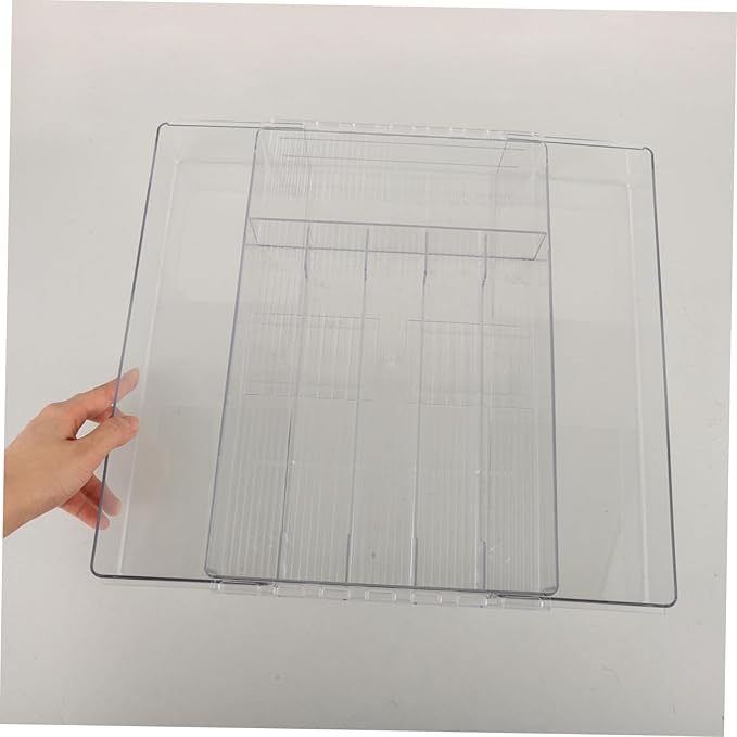 Expandable Cutlery Tray Drawer Organizer Multi-compartment Silverware Storage Box for Kitchen Pantry Silverware Organizer Lid
