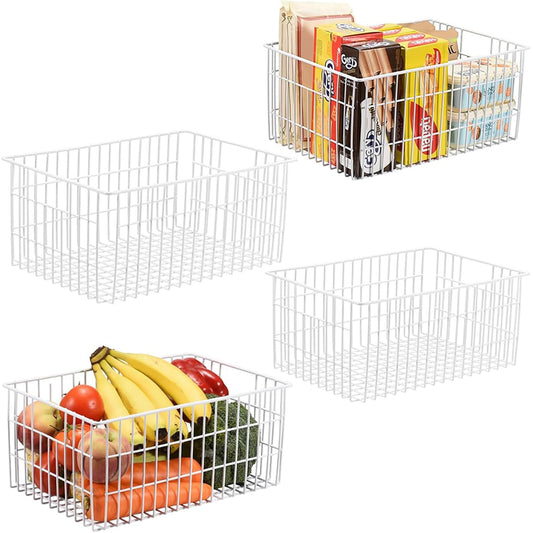 Upright Freezer Organizer Bins Metal Wire Storage | Home Organization - Image 1