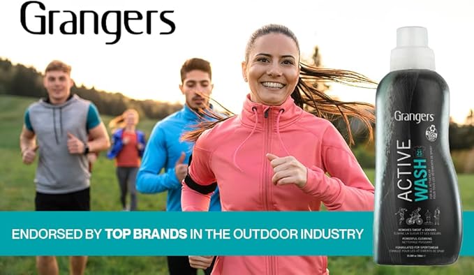 Grangers Active Wash Performance Sports Detergent for Activewear Clothing, 33.8 oz