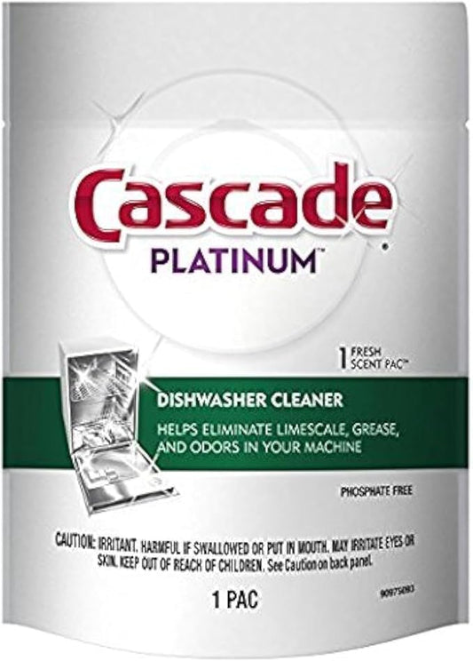 Cascade Platinum Dishwasher Cleaner 1-Fresh Scent Pac