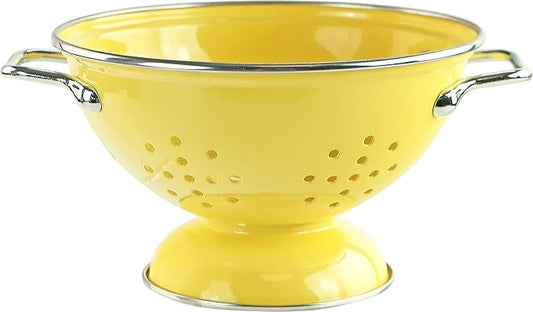 Calypso Basics by Reston Lloyd Powder Coated Enameled Colander, 1 Quart, Lemon