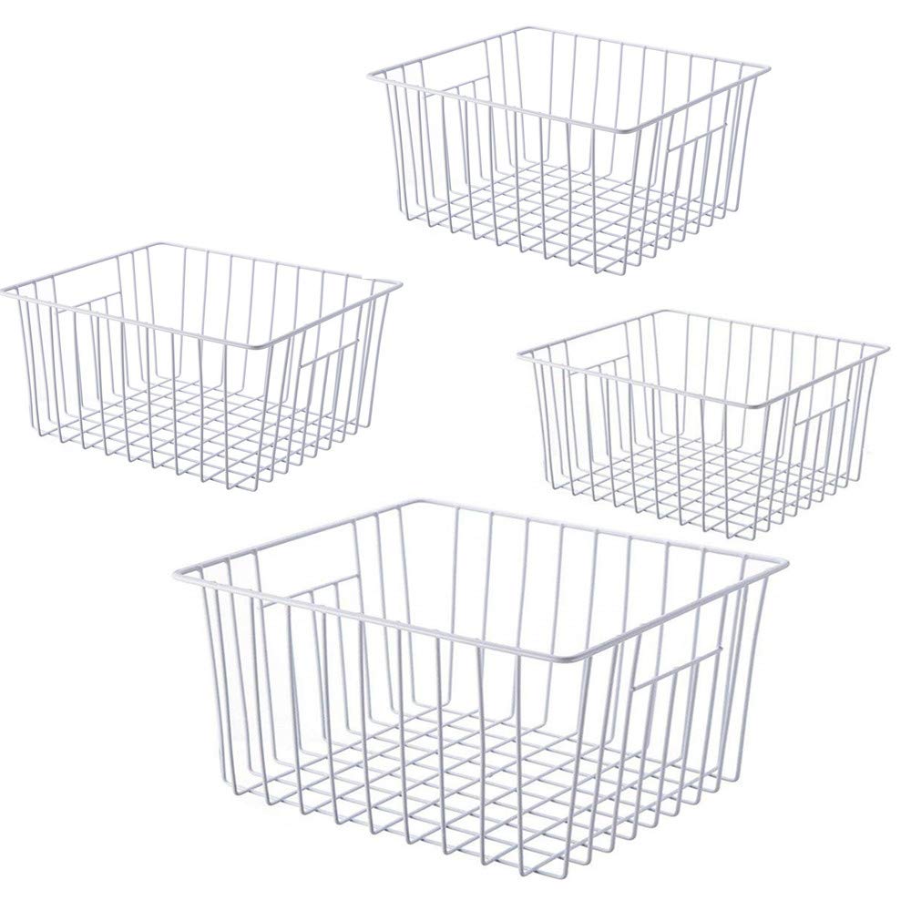 Freezer Wire Baskets, Kitchen Storage Organizer Bins - Image 1