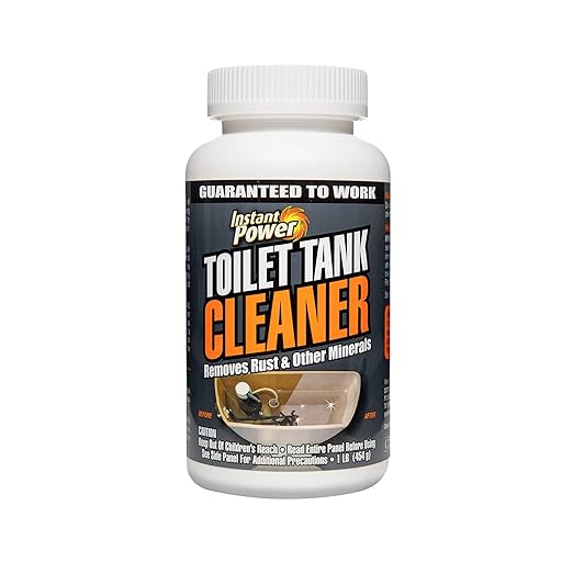 Instant Power Toilet Tank Cleaner – Bathroom Toilet Cleaning Powder, Removes Rust and Other Minerals, No Scrubbing, 16 Oz