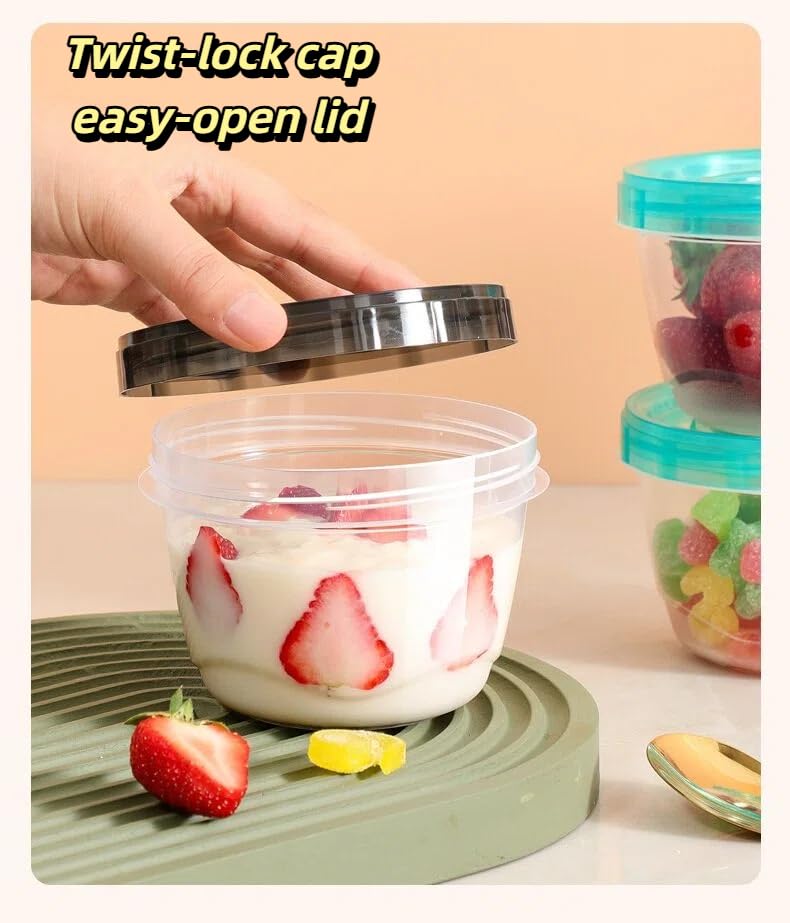 6-Pack 16 Oz Airtight Food Storage Containers with Twist Top Lids - Image 4