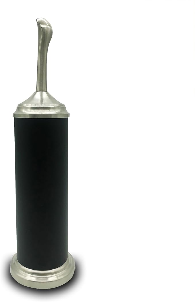 Vince Camuto Toilet Bowl Brush with Holder, Durable Bathroom Cleaning Tool, Modern Design for Easy Toilet Maintenance, Bathroom Cleaner Brush for Efficient Cleaning and Hygiene