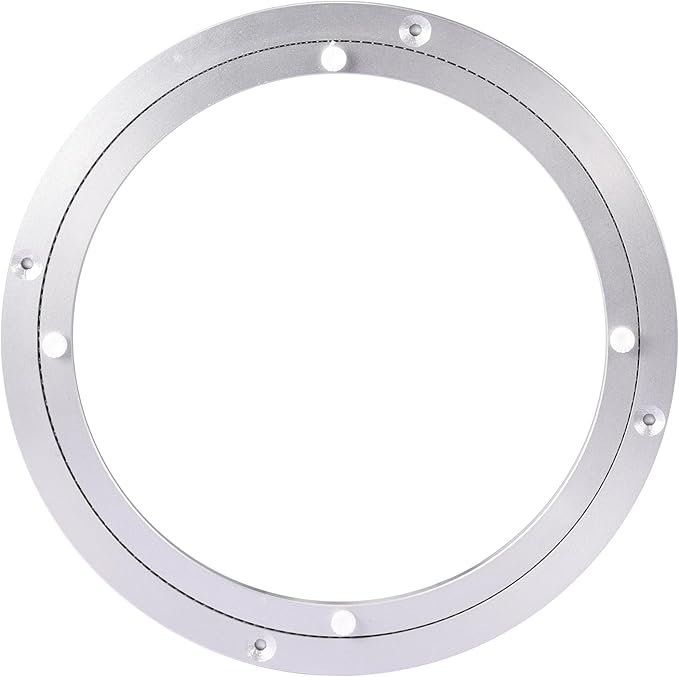 Lazy Susan Bearing Rotating Turntable Bearings Swivel Plate Hardware Aluminum Metal for Dining-Table and Workbench (10 Inchs) … …