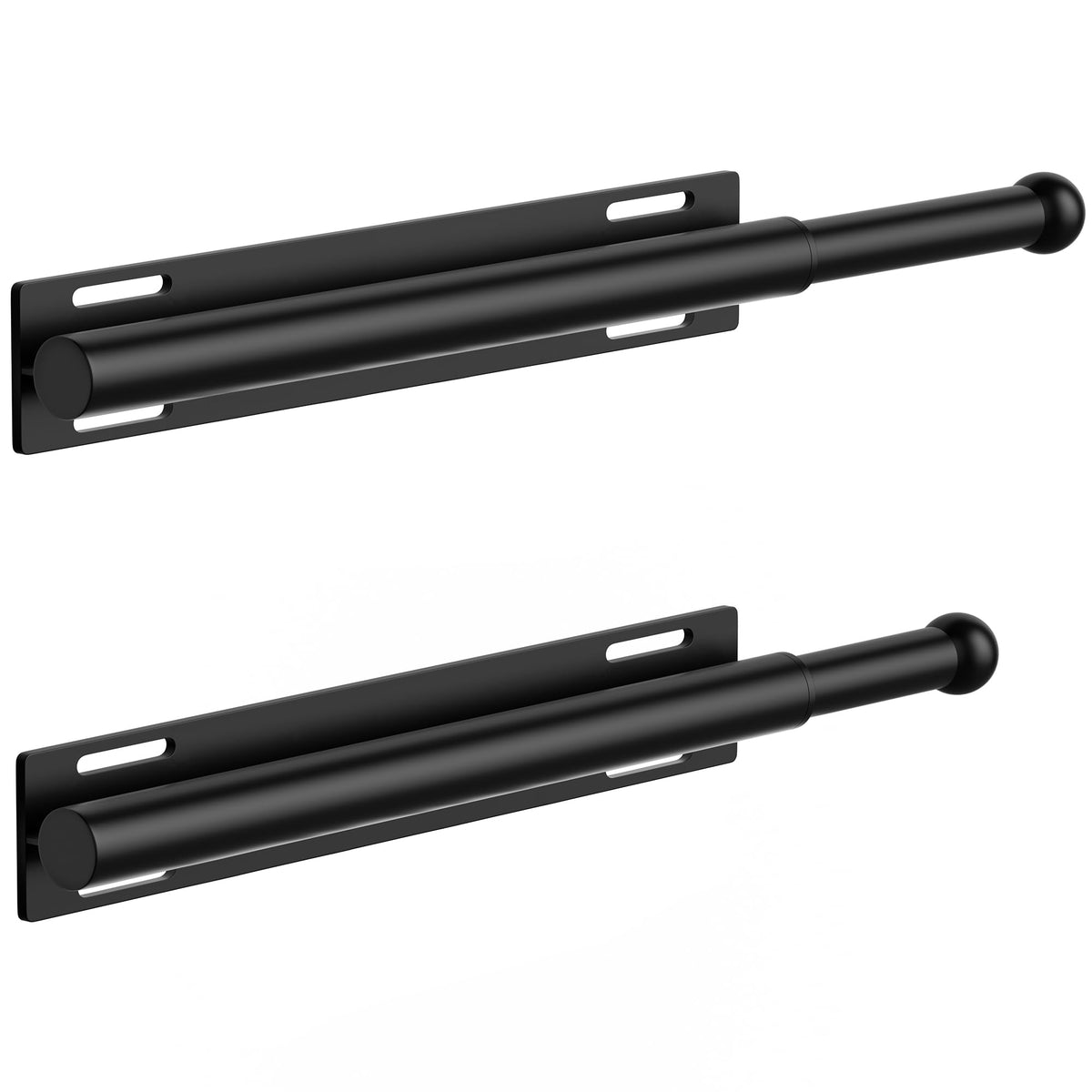 2 Pack Valet Rod for Closet Retractable, 13.4"-23.2" Pull - Image 1