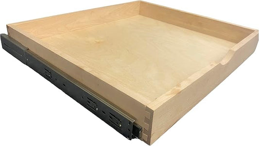 COUVER DIY Non-Assembled Birch Wood, Pull-Out Cabinet Organizers, Under Sink Organizers for Bathroom & Kitchen, Cabinet Slide-Out Organizers and Storage, Soft Closed Rail, 33 inch