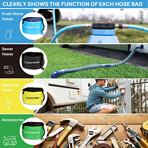 RV Hose Storage Bag of 4 Pack, Camper Accessories for Outside - Image 4