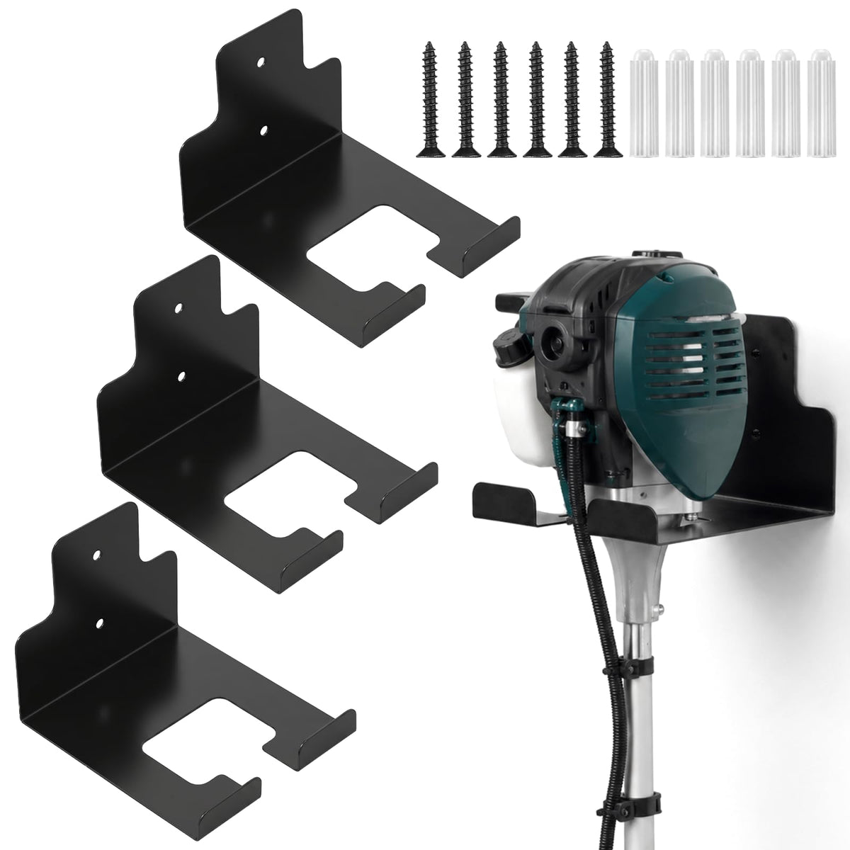 3 Pack Garage Organizer Trimmer Rack - Image 1