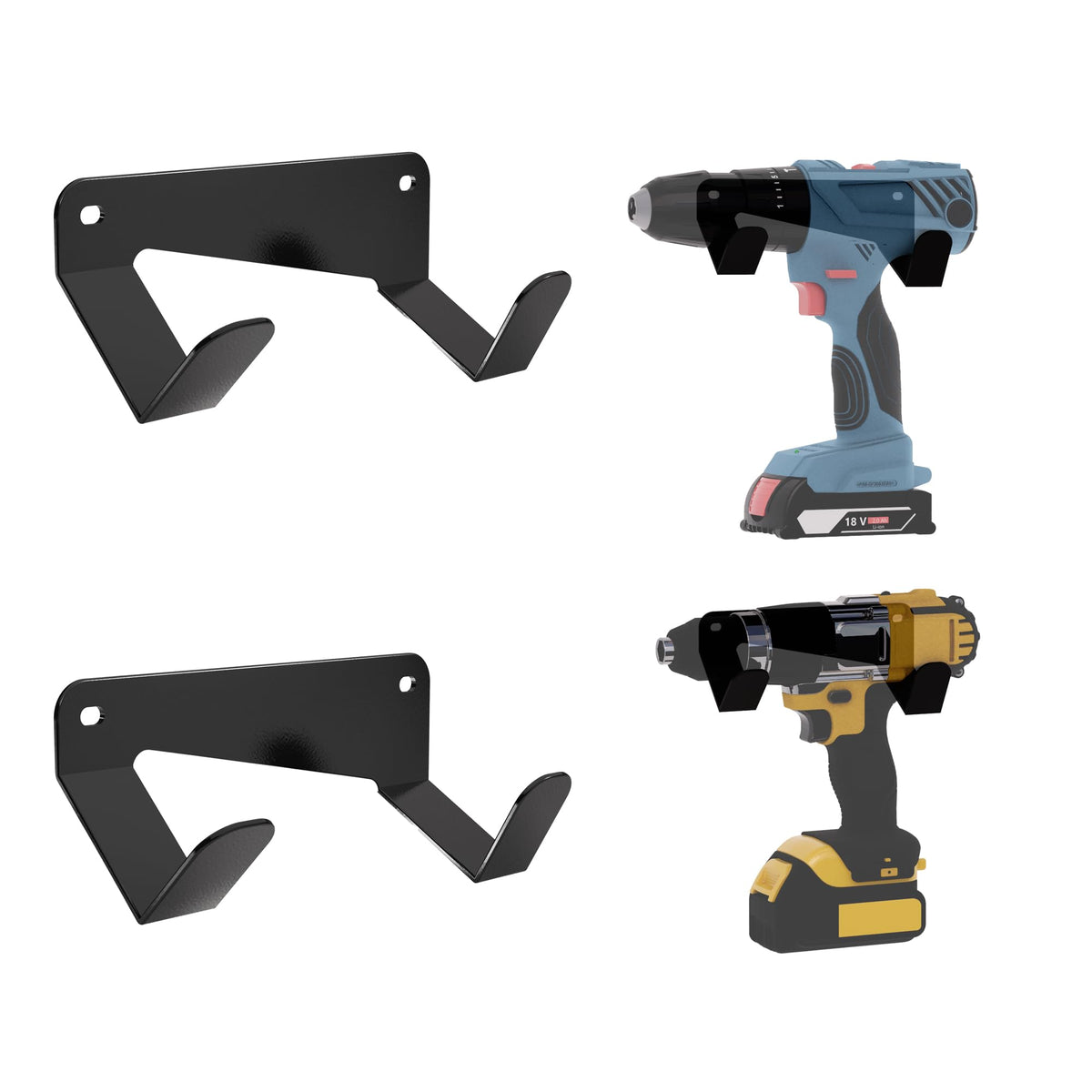 Drill Holder, Heavy Duty Steel Drill Dock Wall Mount - Image 1