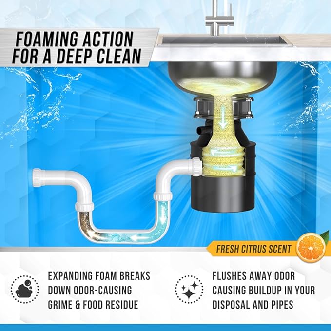 ACTIVE Disposal Cleaner and Coffee Maker Cleaner Tablets - Includes 24ct Disposal Cleaning Tabs and 24ct Coffee Machine Tabs