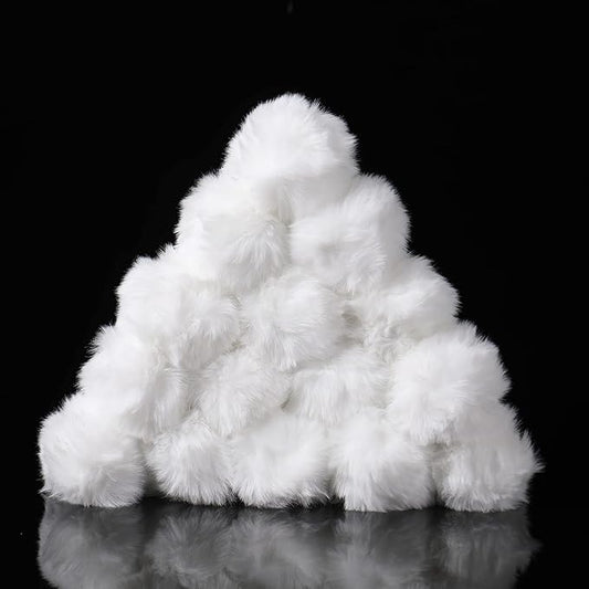 Craft Pom Pom Balls,Large White Poms Costume Accessory, Pom pom Balls for Arts and DIY Creative Crafts Decorations,White,3 Inches,20 Pieces.