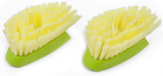 Full Circle Dish Brush Suds Up Soap Dispensing Bamboo Handle with 2-Pack Replacement Heads