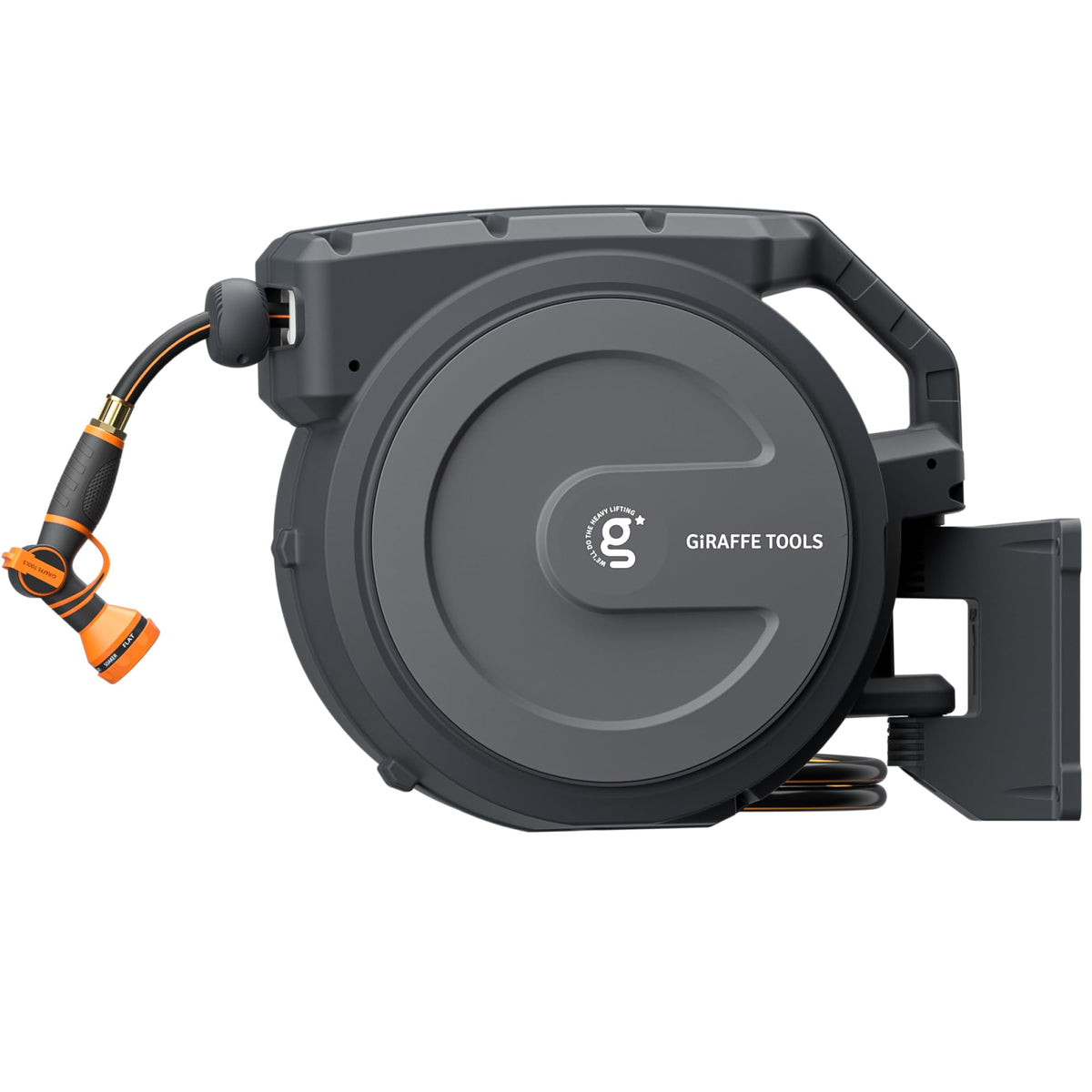 Giraffe Tools Retractable Garden Hose Reel 1/2"100FT Metal - Image 1