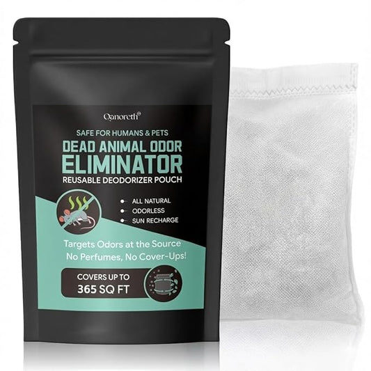 Dead Rodent Odor Absorber for Strong Indoor Smells – Industrial-Grade Deodorizing Pouch for Wall, Attic & Crawlspace – Fragrance-Free & Reusable – Covers Up to 365 Sq Ft – No Harsh Chemicals