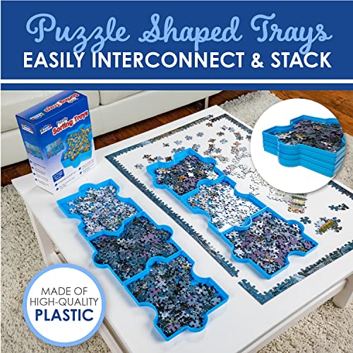 White Mountain Stackable Puzzle Sorting Trays, Set of 6 - Image 5