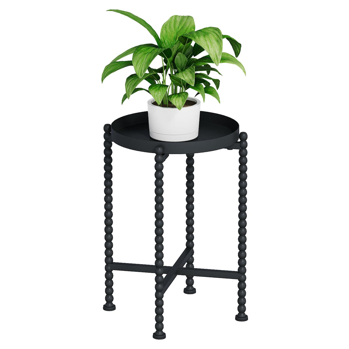 YINMIT Plant Stand Indoor Outdoor, Small Metal Plant Stand - Image 1