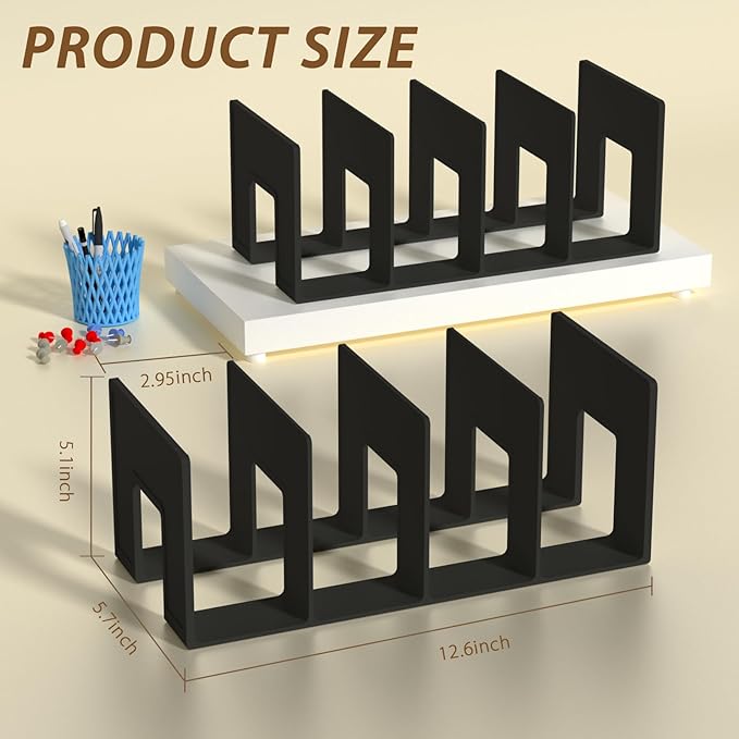 Kids Shoe Rack - 2 Pack Shoe Organizer for Toddlers & Children, Space-Saving Nursery Shoe Storage Shelf, Small Baby Shoes Display Rack for Closet/Entryway, for Desk File Book Organizer(Black)