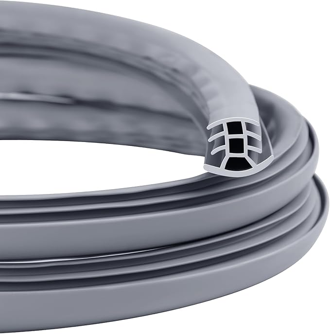 Flexible EPDM Rubber Strip (10 ft Long and 1 inch Wide) for Concrete Crack Repair and Replacement - Weather and Aging Resistant Expansion Joint Filler for Driveways and Sidewalks