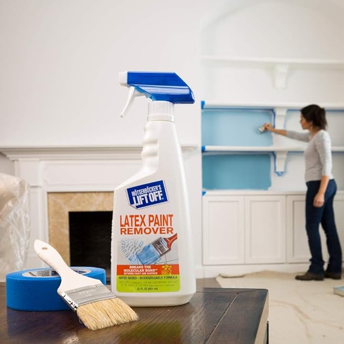Motsenbocker's Lift Off 41301 Latex Paint Remover Spray Removes Latex Paint and Enamel, Works on Multiple Surfaces, Water-Based, Biodegradable, 22 Fl Oz, Pack of 1