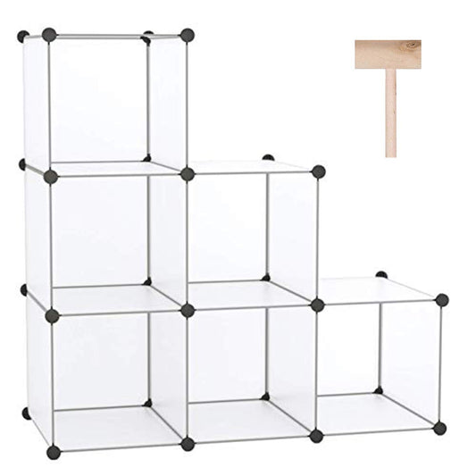 C&AHOME 6-Cube Storage Organizer Cube Shelf Closet Storage - Image 1