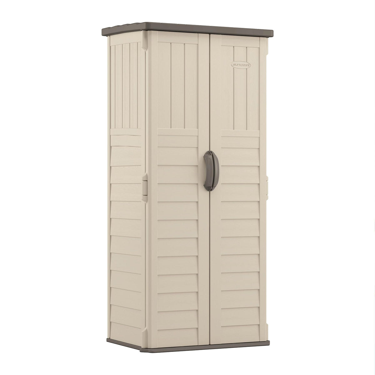 Suncast Vertical Outdoor Storage Shed with All-Weather - Image 1