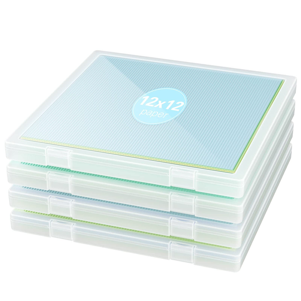 Denkee 12 x 12 Paper Storage, 4 Pack Scrapbook Paper - Image 1
