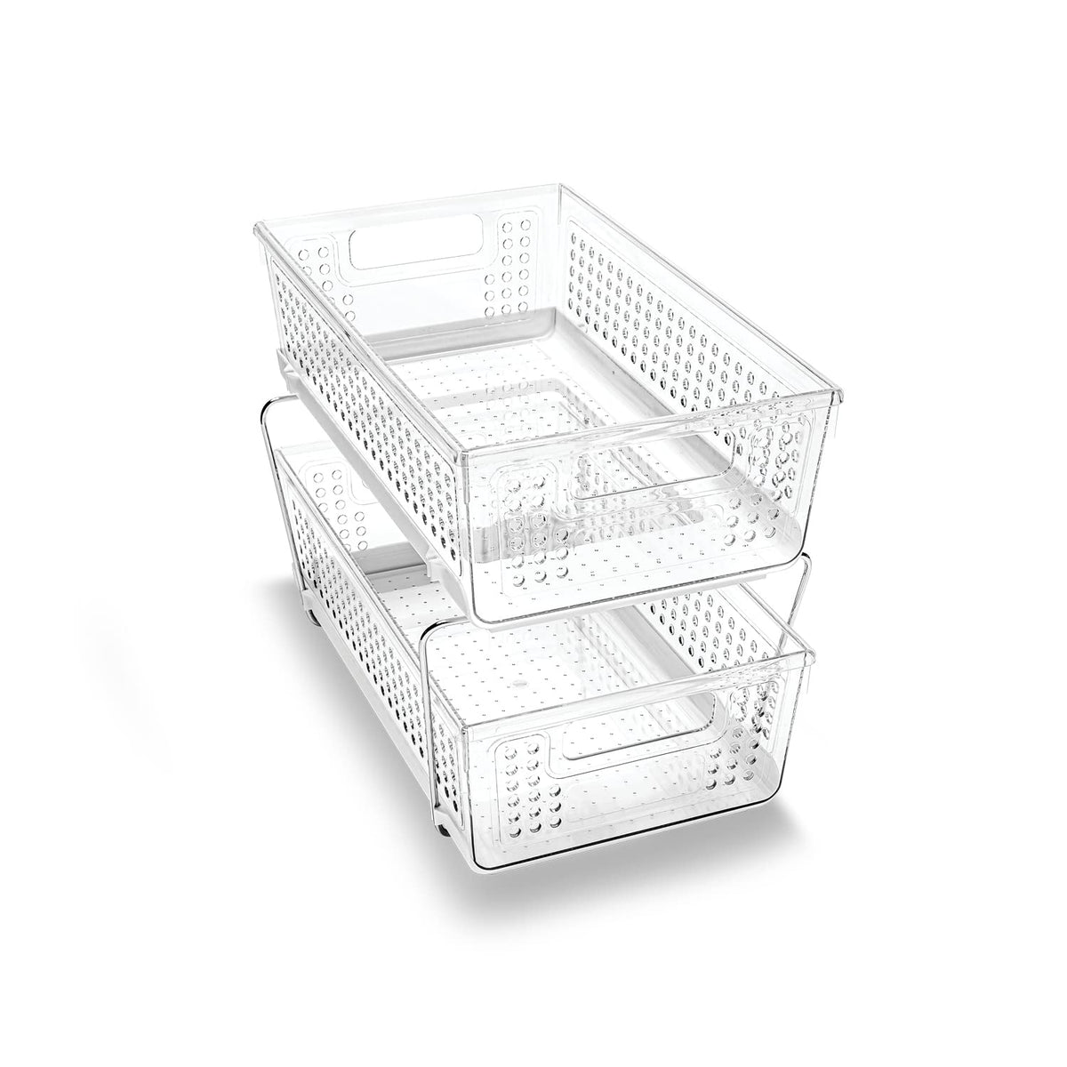 madesmart Premium Two Tier Organizer, Clear - Image 1